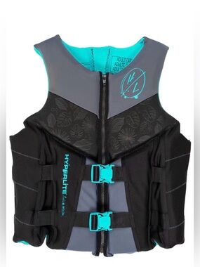 NEW Hyperlite Women's / Teen Life Vest - Black with Teal Accents